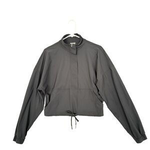 Sweaty Betty Sweatshirt Womens Size 6 Black Explorer Half Zip Midlayer Mock Neck